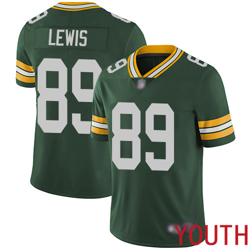 Green Bay Packers Limited Green Youth #89 Lewis Marcedes Home Jersey Nike NFL Vapor Untouchable->youth nfl jersey->Youth Jersey
